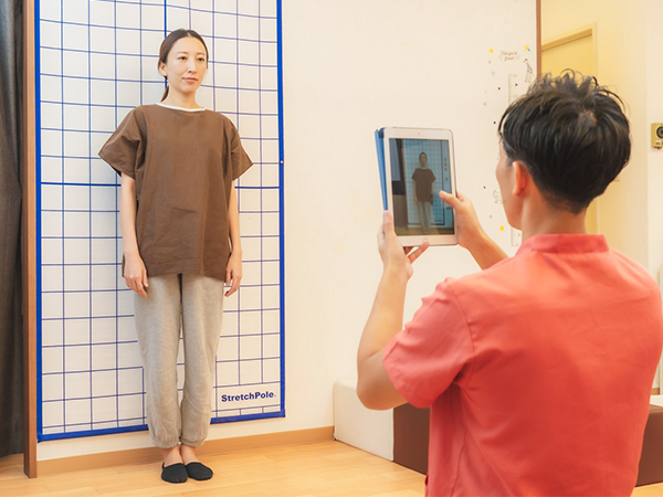 姿勢バランス撮影